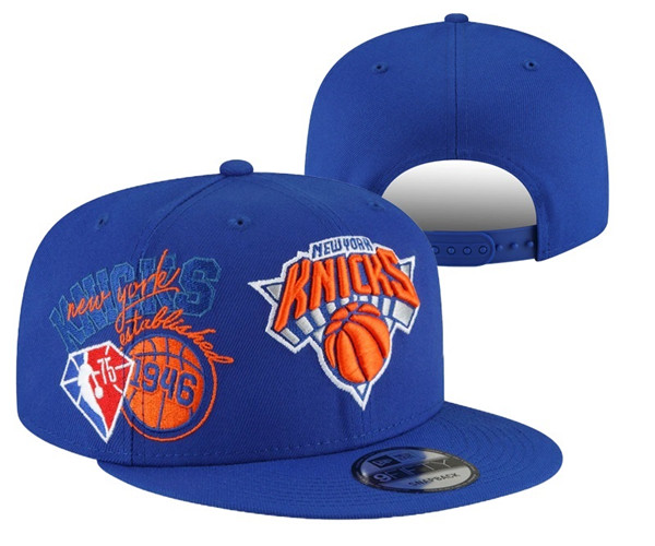 New York Knicks Stitched Snapback 75th Anniversary Hats 0012